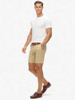 Superdry Slim Fit Stretch Chino Shorts - view 2, Shaker Beige
