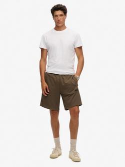 Superdry Essential Logo Jersey Shorts, Deep Olive