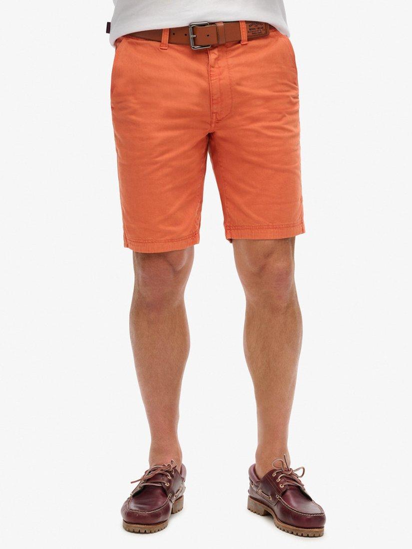 Product image 4 of 6, which shows Superdry Officer Chino Shorts, Burnt Orange, 28R