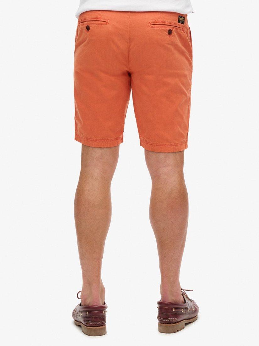 Product image 5 of 6, which shows Superdry Officer Chino Shorts, Burnt Orange, 28R