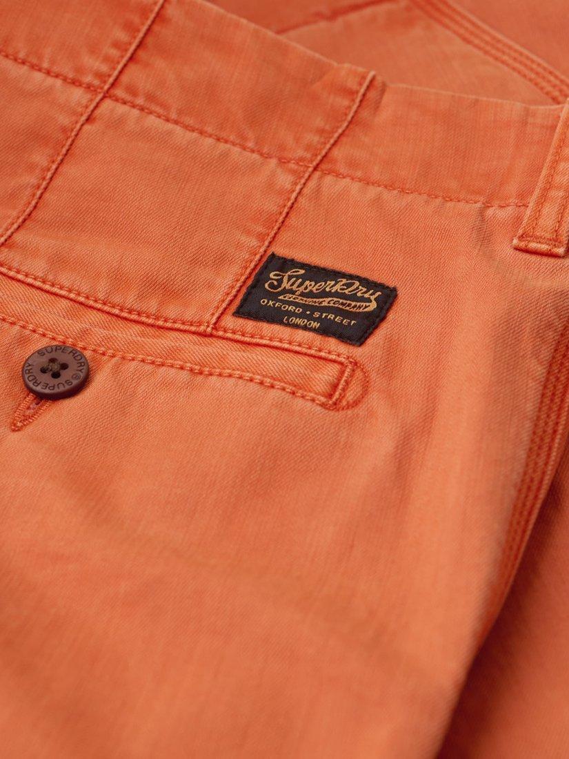 Product image 6 of 6, which shows Superdry Officer Chino Shorts, Burnt Orange, 28R