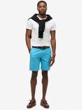 Superdry Slim Fit Stretch Chino Shorts, Toucan Blue