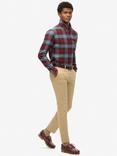 Superdry Slim Tapered Stretch Chinos, Shaker Beige