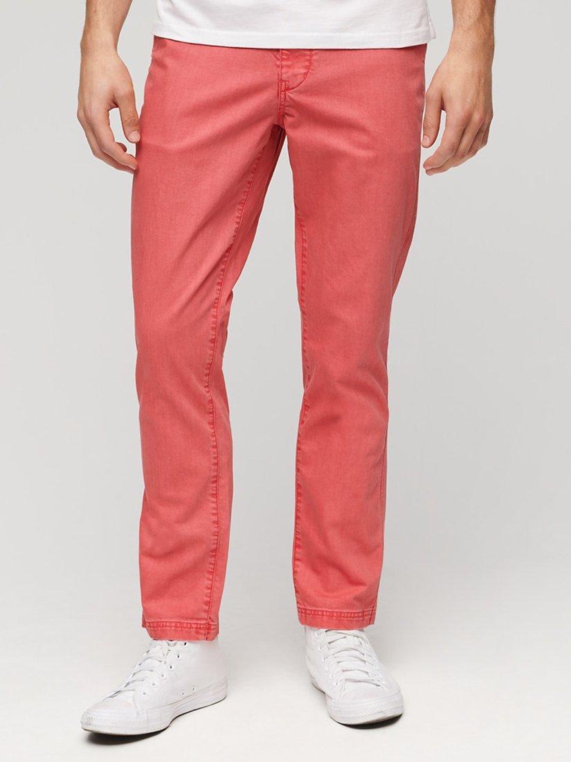 Superdry International Chinos, Coral, W32/L30