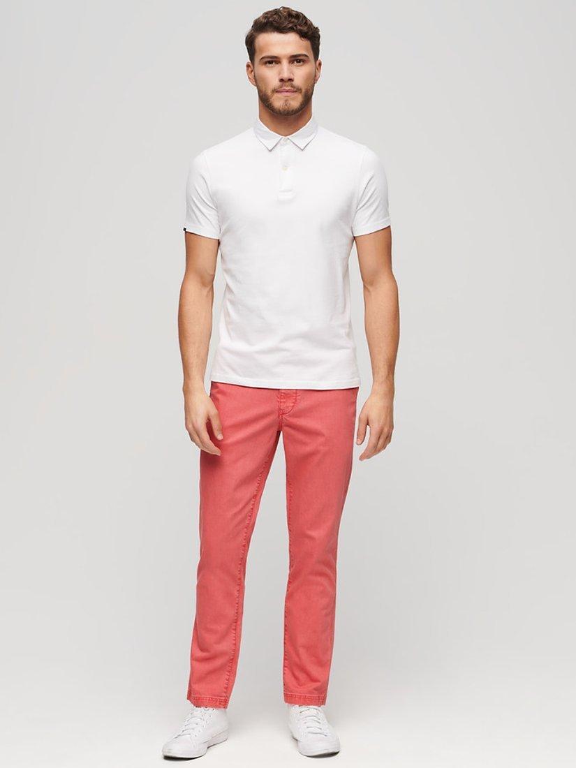 Superdry International Chinos, Coral, W32/L30