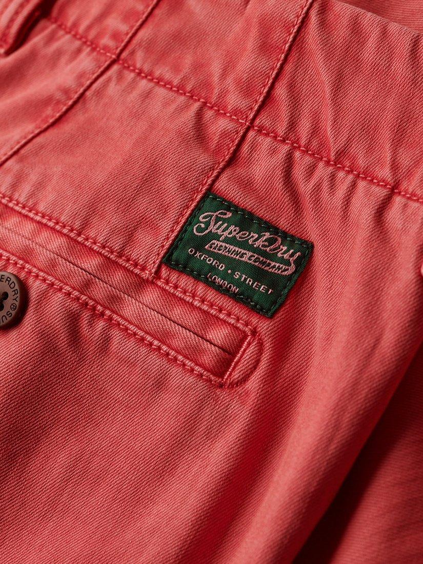 Superdry International Chinos, Coral, W32/L30