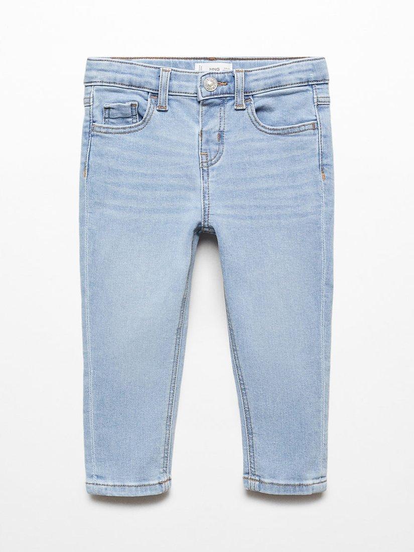 Mango Baby Elena Skinny Jeans, Open Blue