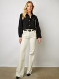 Gerard Darel Belita Microfibre Overshirt, Navy