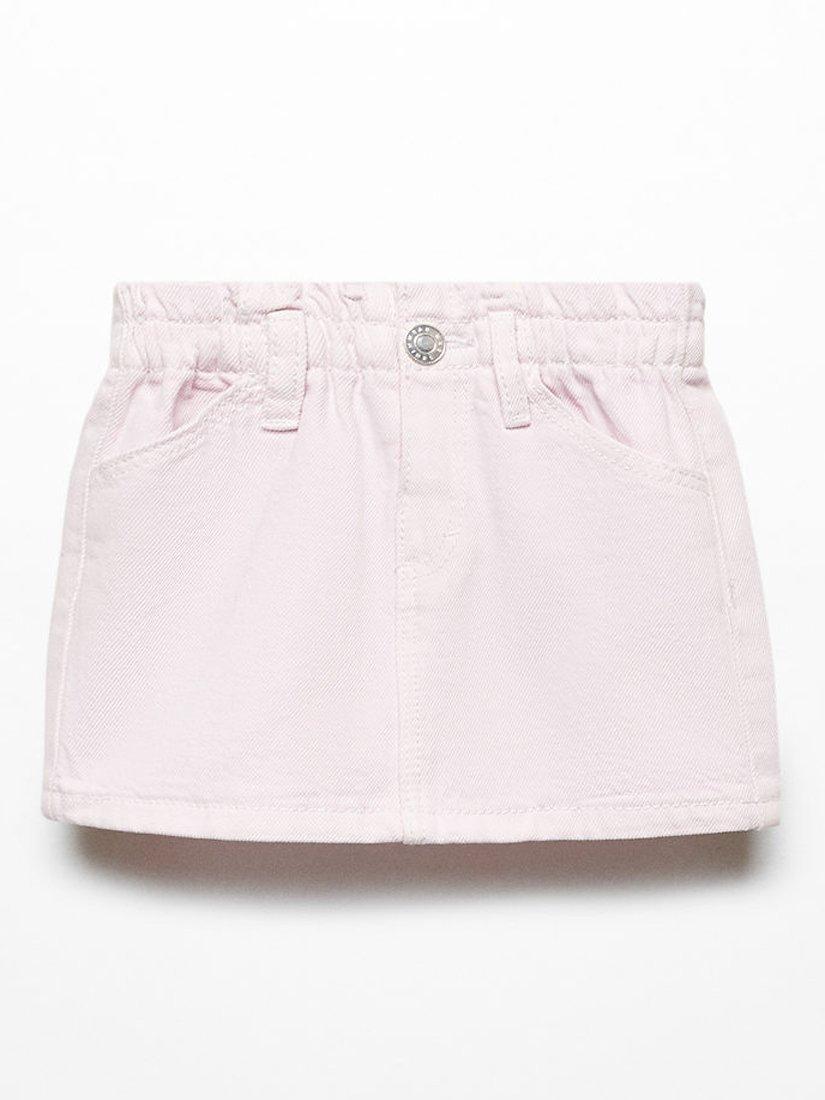 Mango Baby Cindy Denim Mini Skirt, Pastel Purple