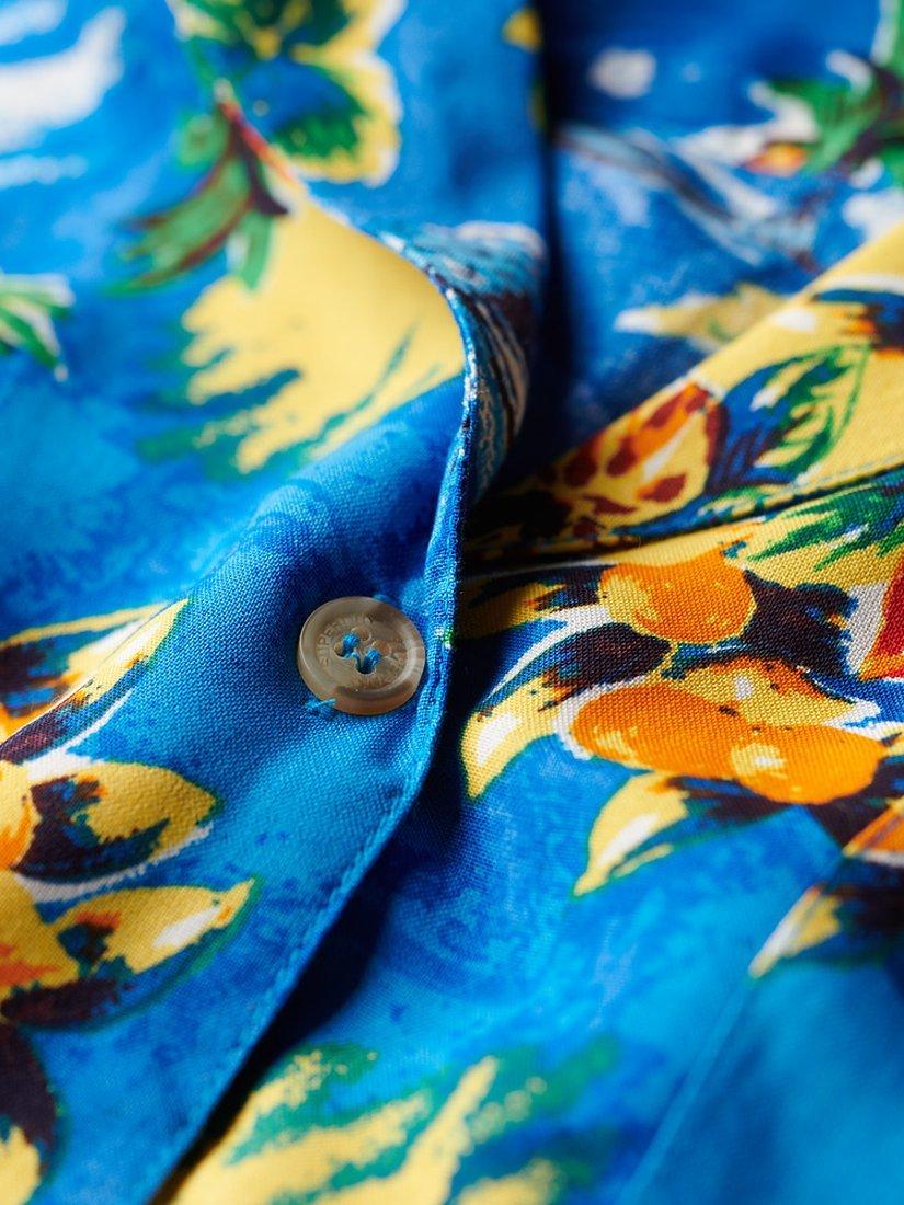 Product image 5 of 5, which shows Superdry Beach Resort Shirt, Blue Dolphin Ocean, 16