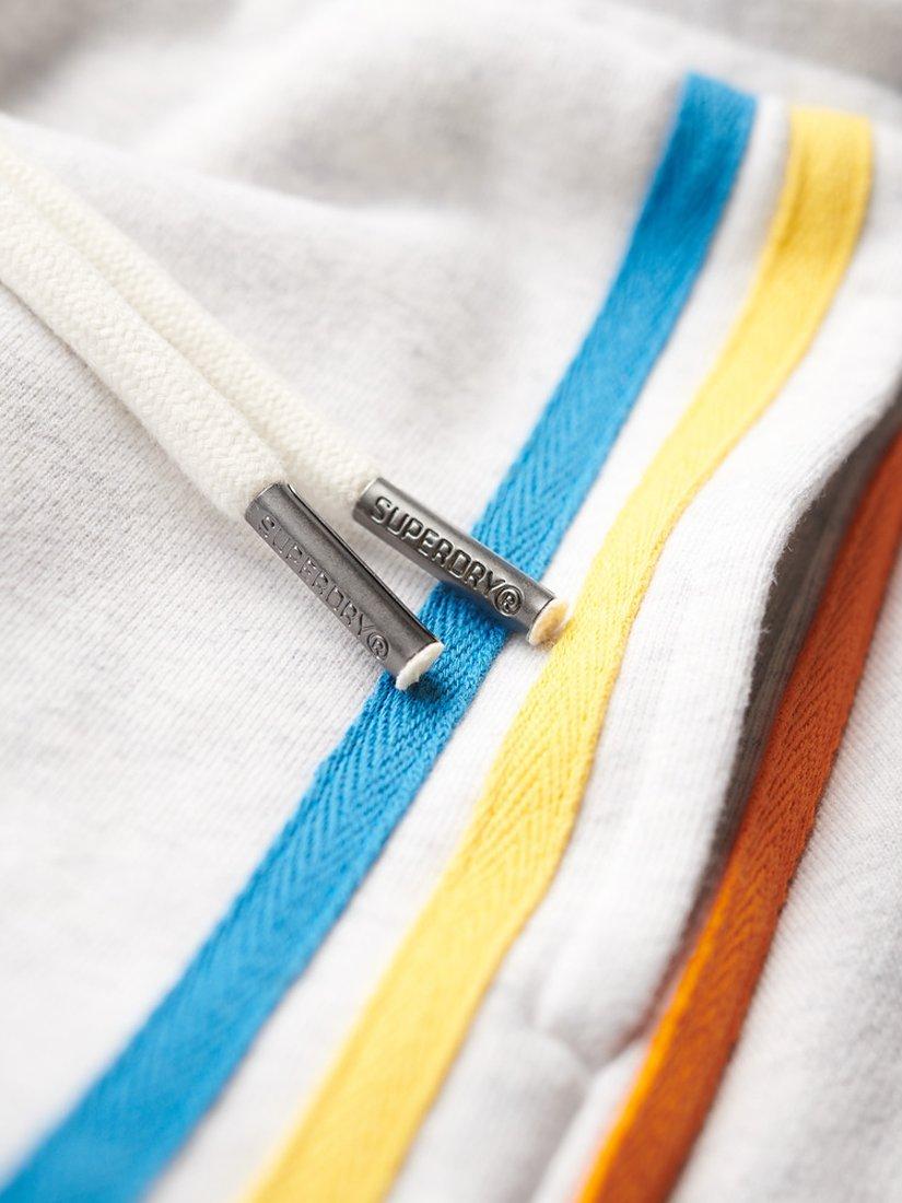 Product image 3 of 6, which shows Superdry Rainbow Side Stripe Logo Shorts, Ice Grey Marl, 8