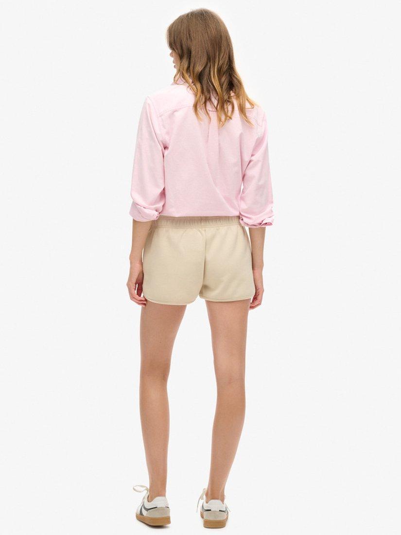 Product image 6 of 6, which shows Superdry Sports Tech Racer Shorts, Pelican Beige, 10