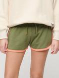 Superdry Essential Logo Racer Shorts, Olive Khaki