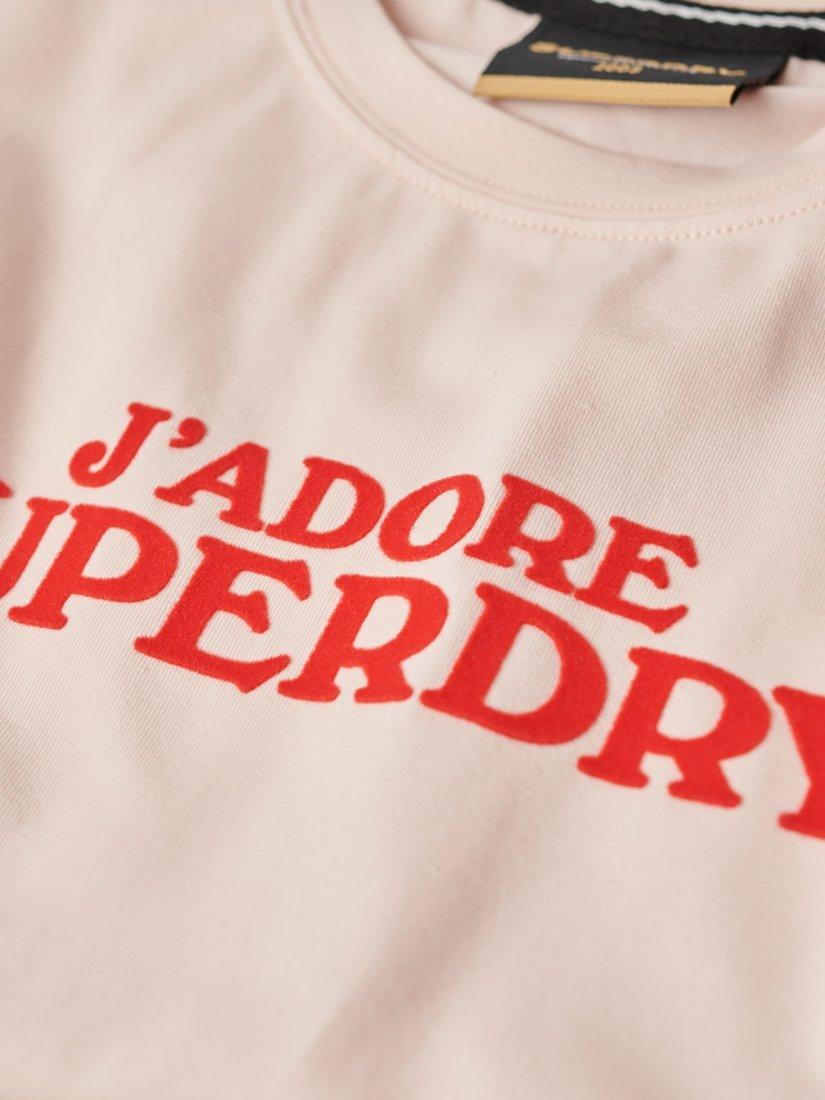 Product image 6 of 6, which shows Superdry Sport Luxe Graphic Fitted Tank Top, Mauve Morn Pink, 12