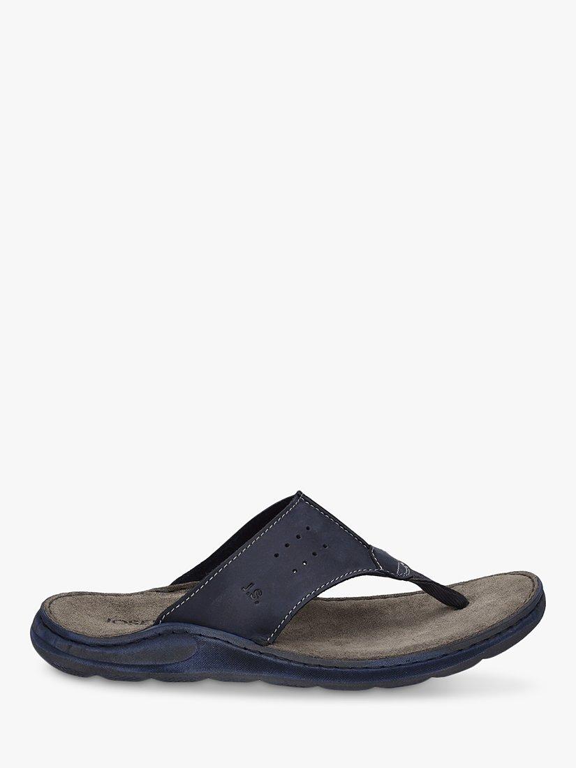 Product image 2 of 5, which shows Josef Seibel Maverick 05 Leather Footbed Sandals, Jeans, 6.5
