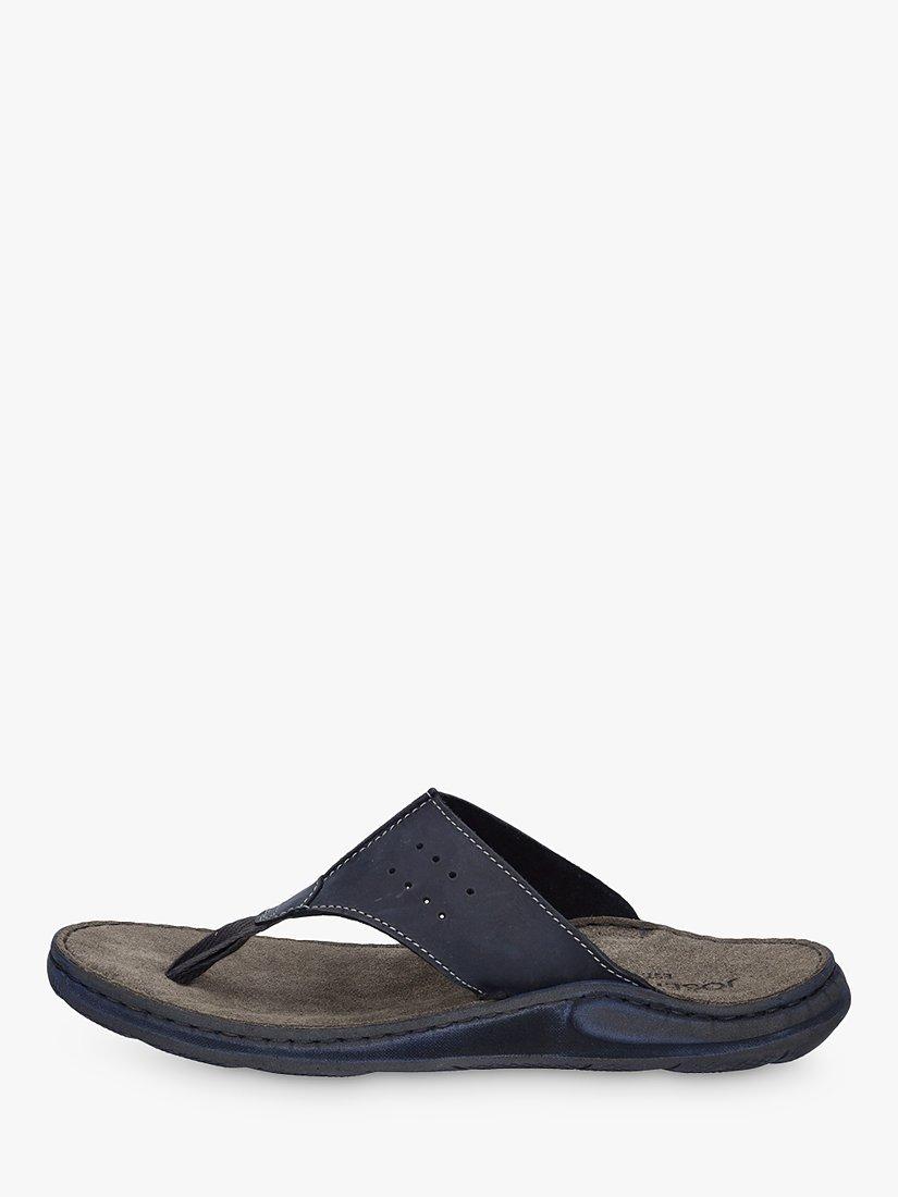 Product image 4 of 5, which shows Josef Seibel Maverick 05 Leather Footbed Sandals, Jeans, 6.5