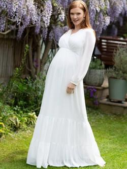 Tiffany Rose Maternity Bella Maxi Dress, White, White