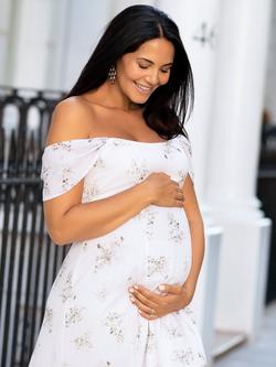 Tiffany Rose Maternity Felicity Bardot Maxi Dress, Sweet Posies, Sweet Posies
