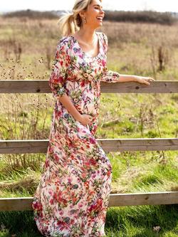 Tiffany Rose Maternity Lucy Empire Line Maxi Dress, Wildflower Garden, Wildflower Garden