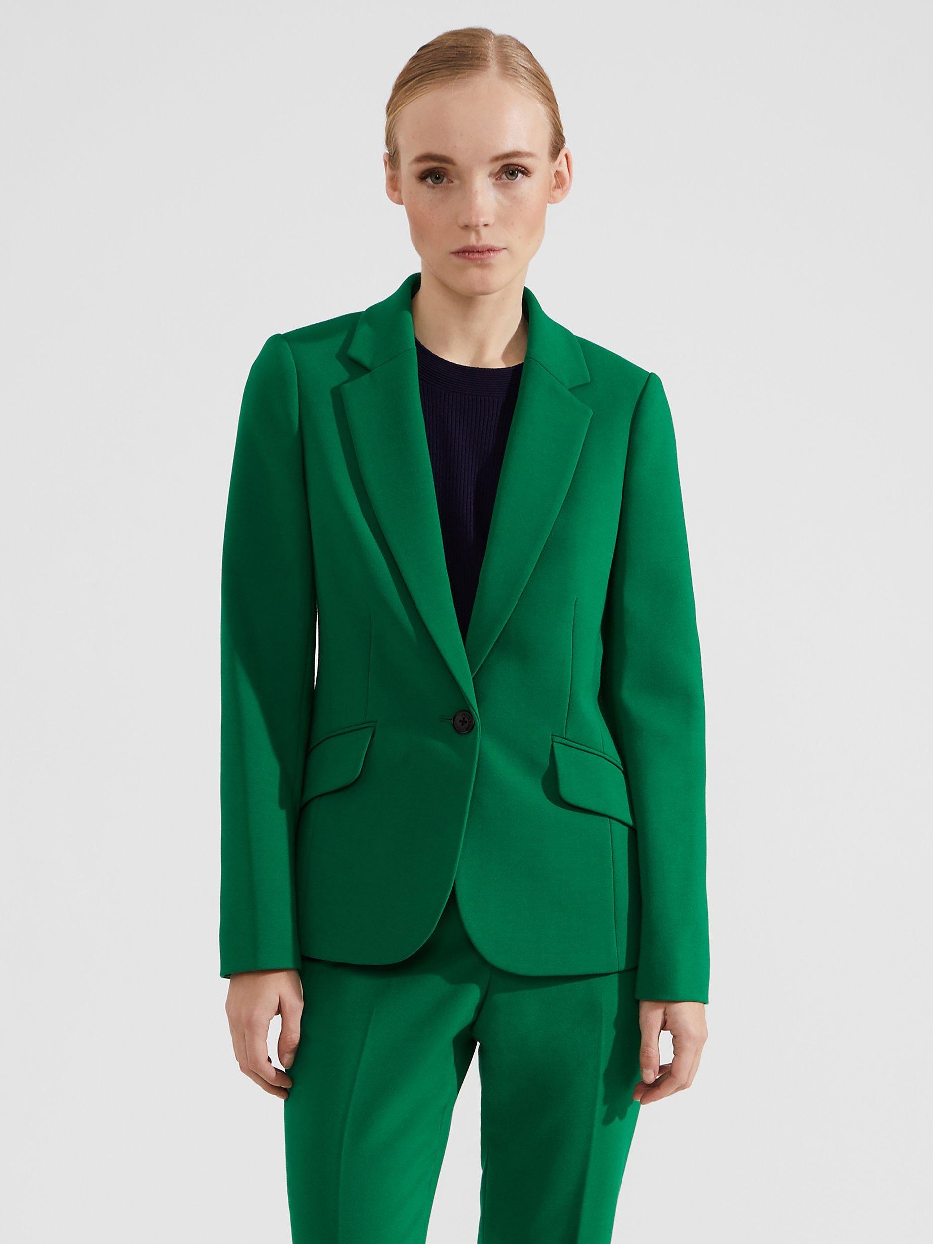 Hobbs Petite Suki Blazer, Malachite Green, 6