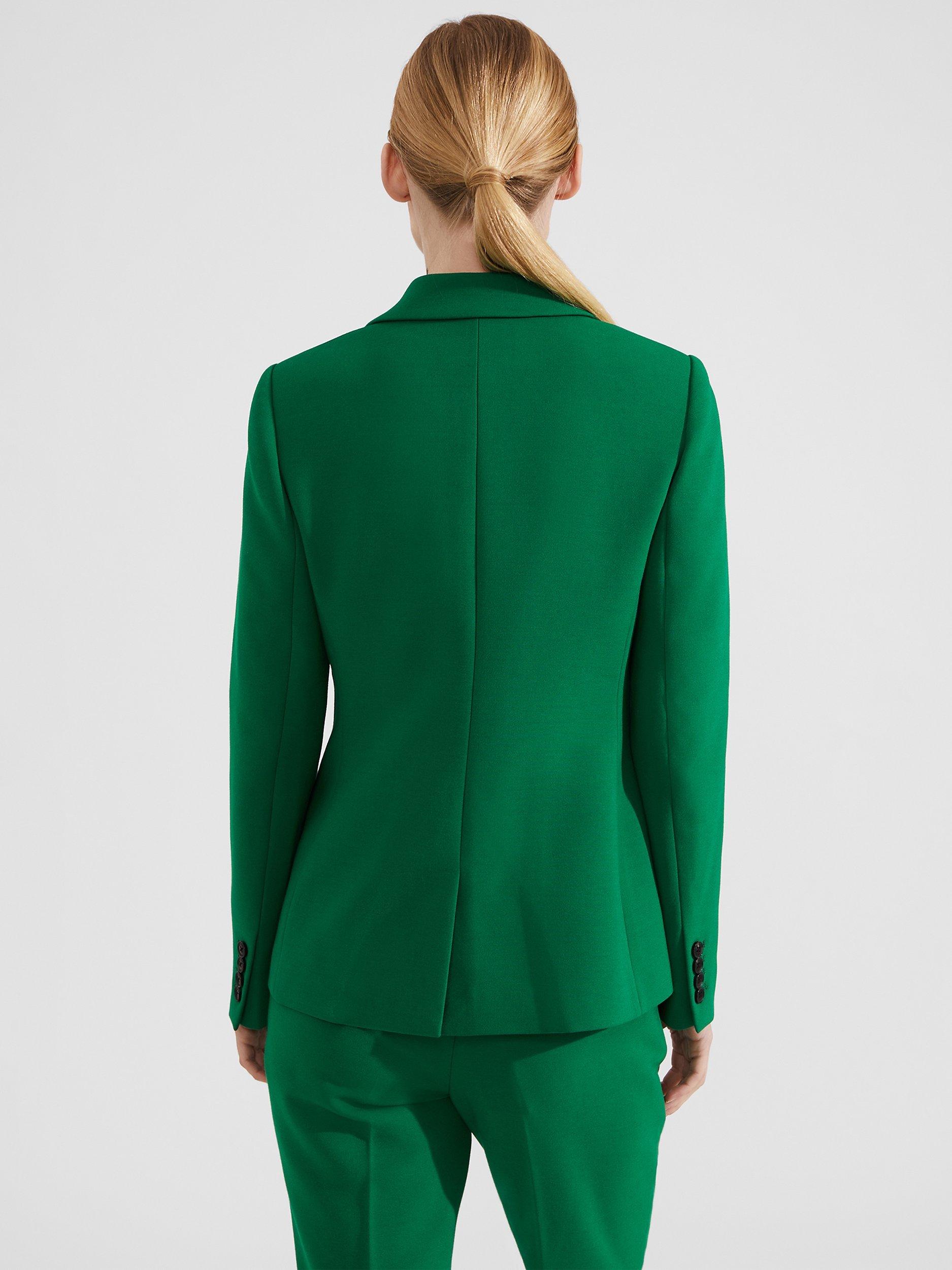 Hobbs Petite Suki Blazer, Malachite Green, 6