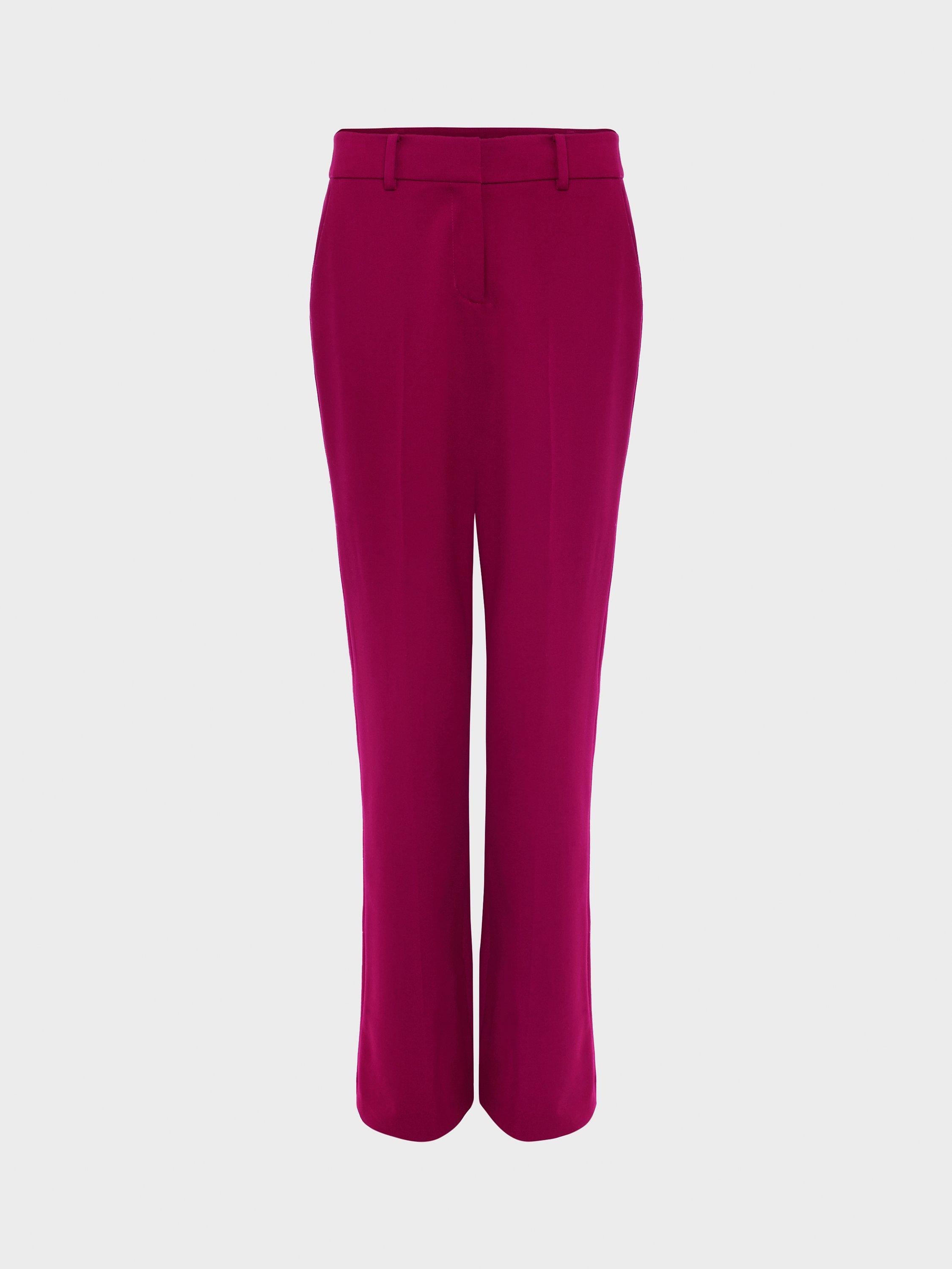 Product image 5 of 5, which shows Hobbs Petite Nola Trousers, Bramble Purple, 14
