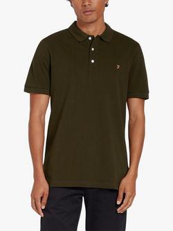 Farah Blanes Short Sleeve Polo Top, Evergreen