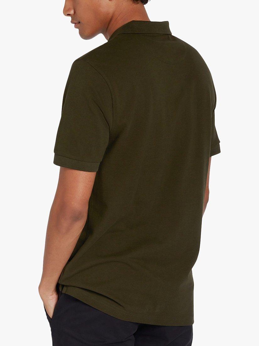 Product image 2 of 5, which shows Farah Blanes Short Sleeve Polo Top, Evergreen, S