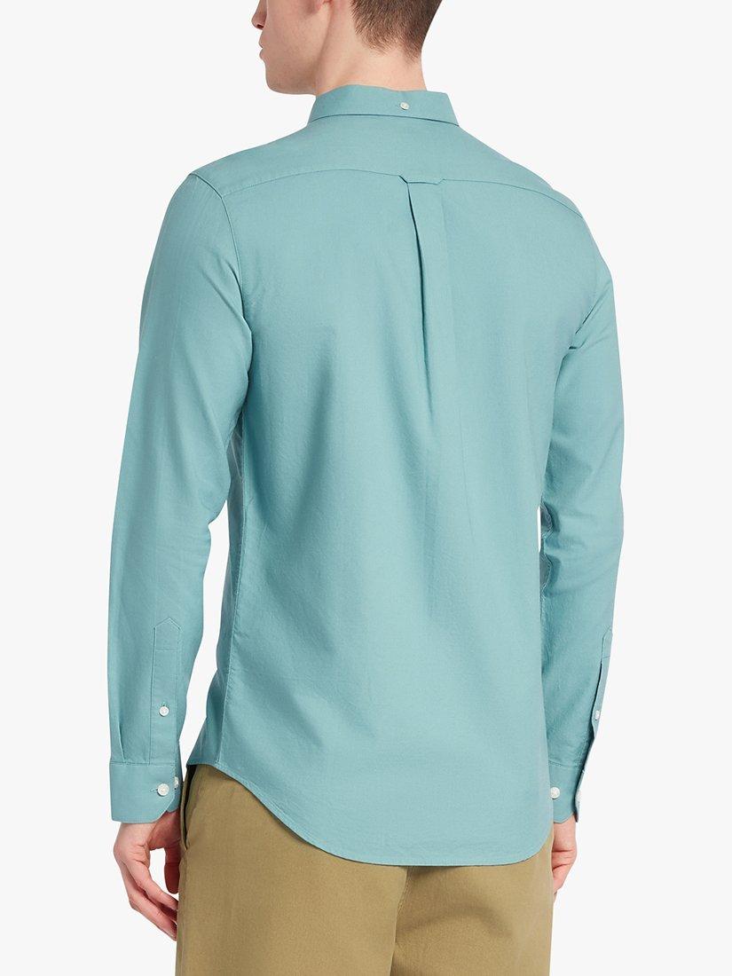 Farah Brewer Long Sleeve Organic Cotton Shirt, Brook Blue, S