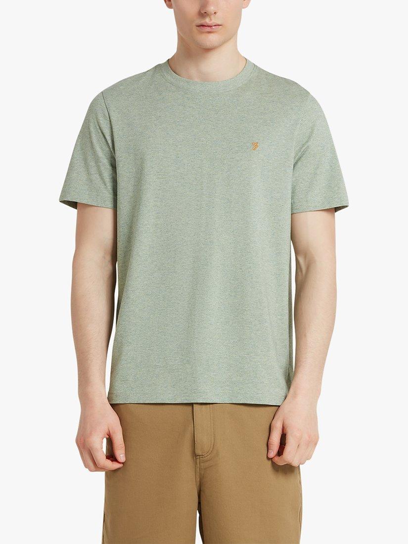 Farah Danny Regular Fit Organic Cotton T-Shirt, Balsam Marl