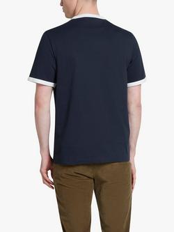 Farah Groves Ringer Short Sleeve T-Shirt - view 2, True Navy