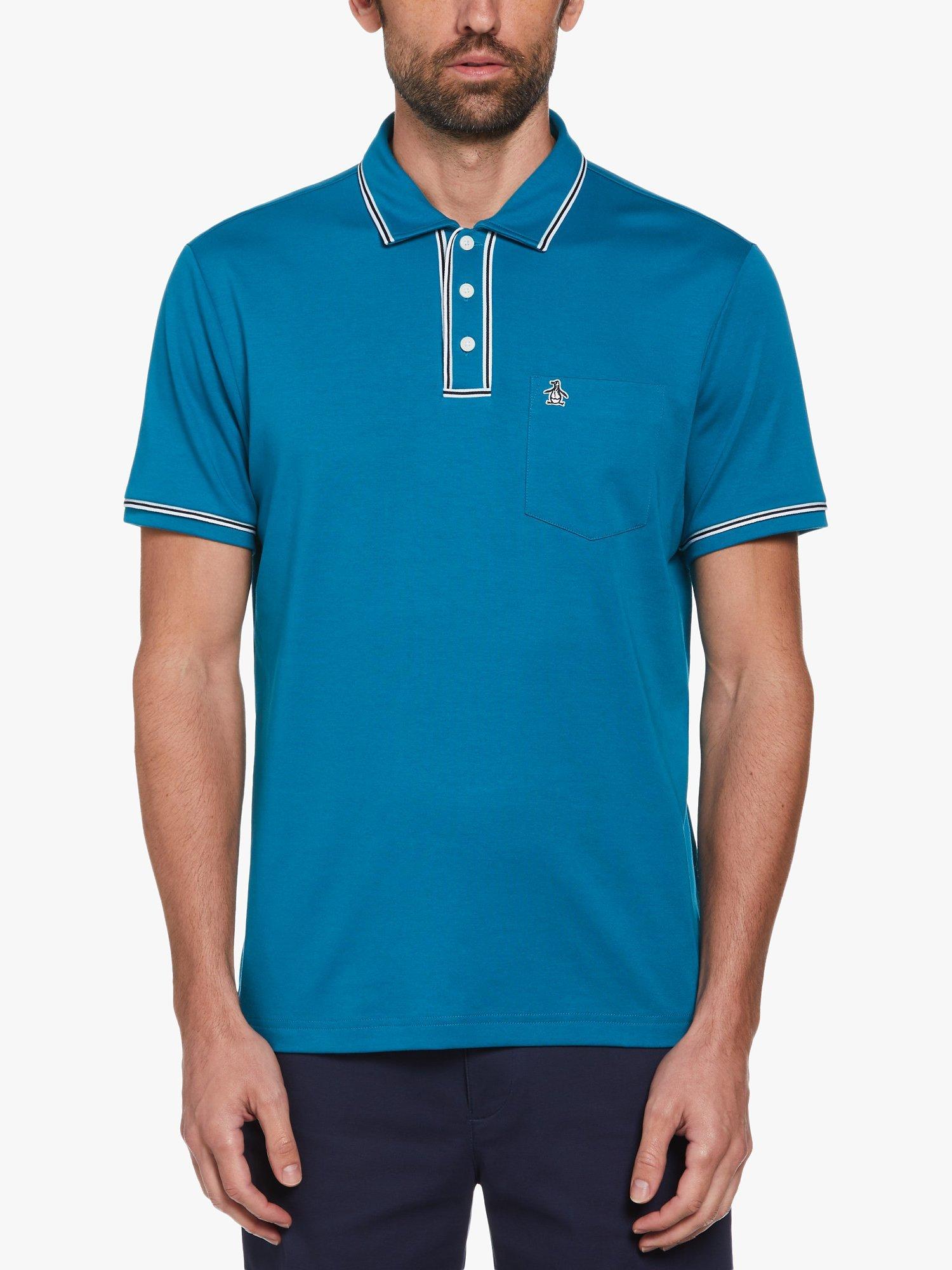 Original Penguin Earl Polo Shirt, Tahitian Tide