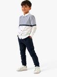 Angel & Rocket Kids' Colour Block Striped Shirt, Blue