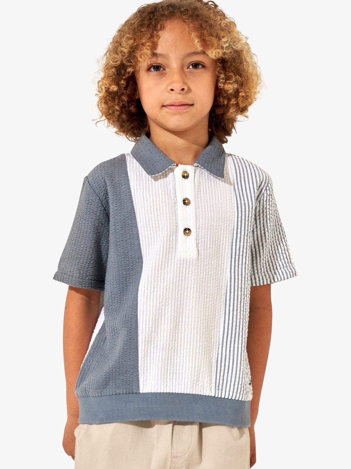 Angel & Rocket Kids' Striped T-Shirt, Blue