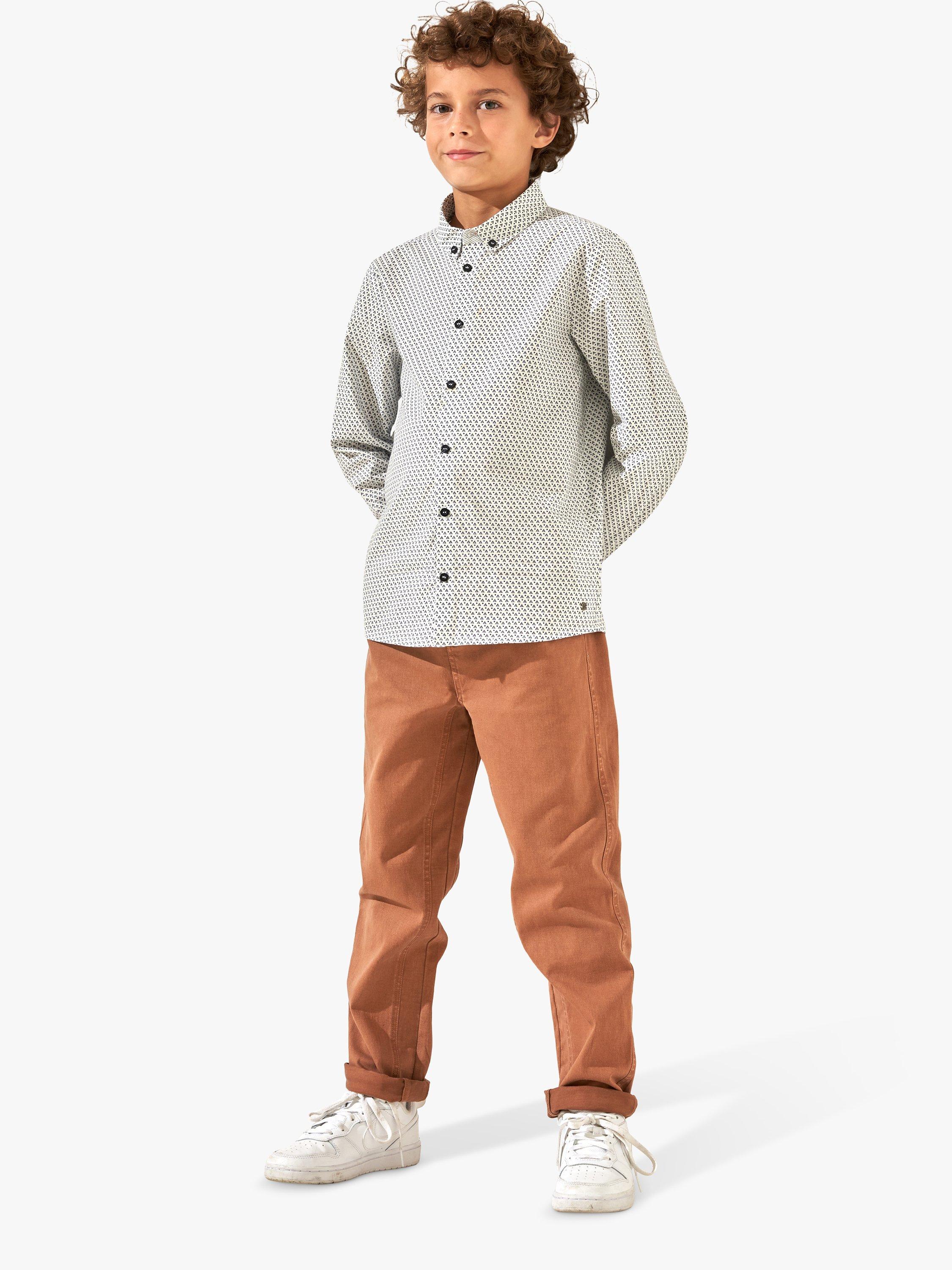 Product image 3 of 6, which shows Angel & Rocket Kids' Smart Washed Chinos, Tan, 3 years