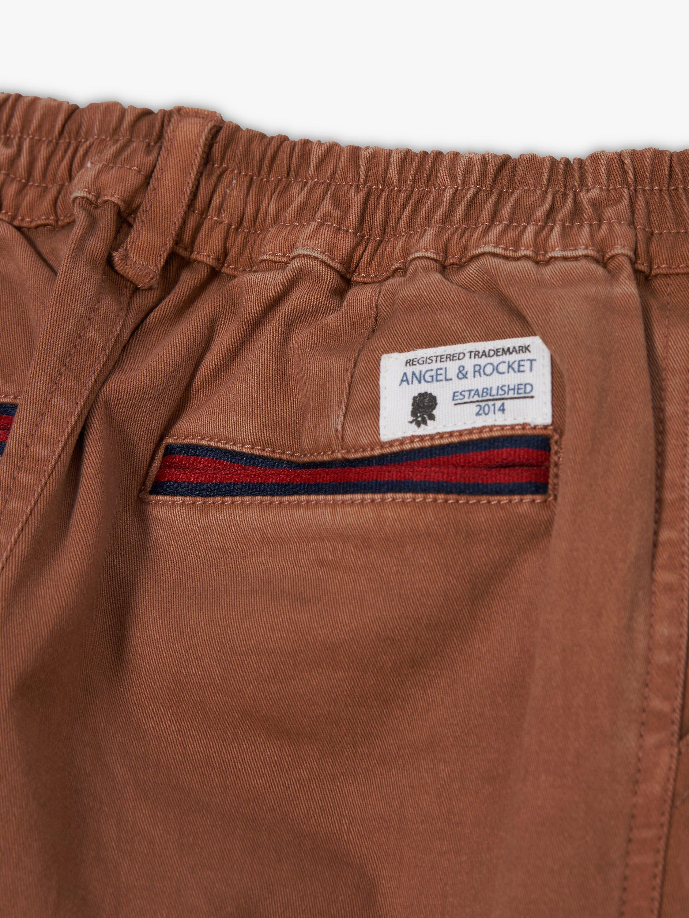 Product image 6 of 6, which shows Angel & Rocket Kids' Smart Washed Chinos, Tan, 3 years
