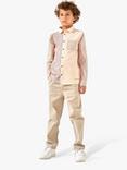 Angel & Rocket Kids' Byron Smart Woven Joggers, Stone, Stone