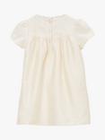 Angel & Rocket Baby Sofia Tafetta Lace Trim Dress, Cream