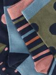 John Lewis Kids' Spot Stripe Cotton Rich Socks, Multi