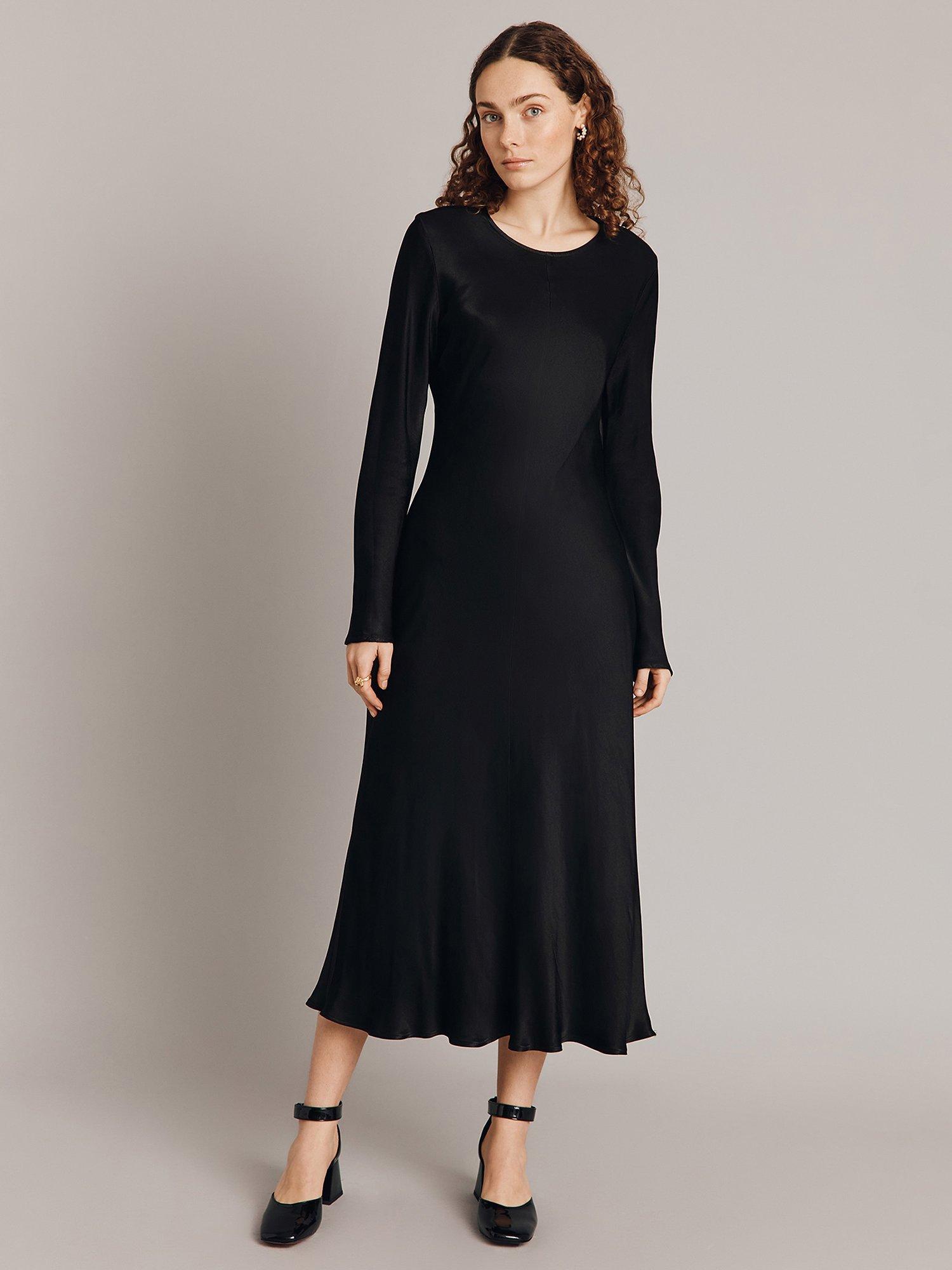Ghost Mari Long Sleeve Dress, Black, XS
