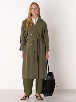 Whistles Riley Trench Coat, Khaki