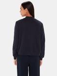 Whistles Jersey Bomber Jacket, Navy