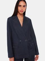 Whistles Joanna Denim Blazer, Indigo