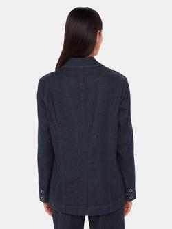 Whistles Joanna Denim Blazer, Indigo - view 2, Indigo