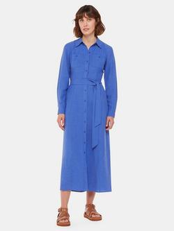 Whistles Estella Shirt Midi Dress, Blue