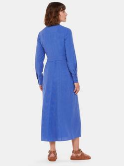 Whistles Estella Shirt Midi Dress - view 2, Blue