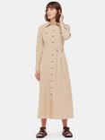 Whistles Estella Shirt Midi Dress, Neutral