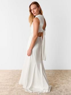 Whistles Melody Wedding Dress, Ivory - view 2, Ivory