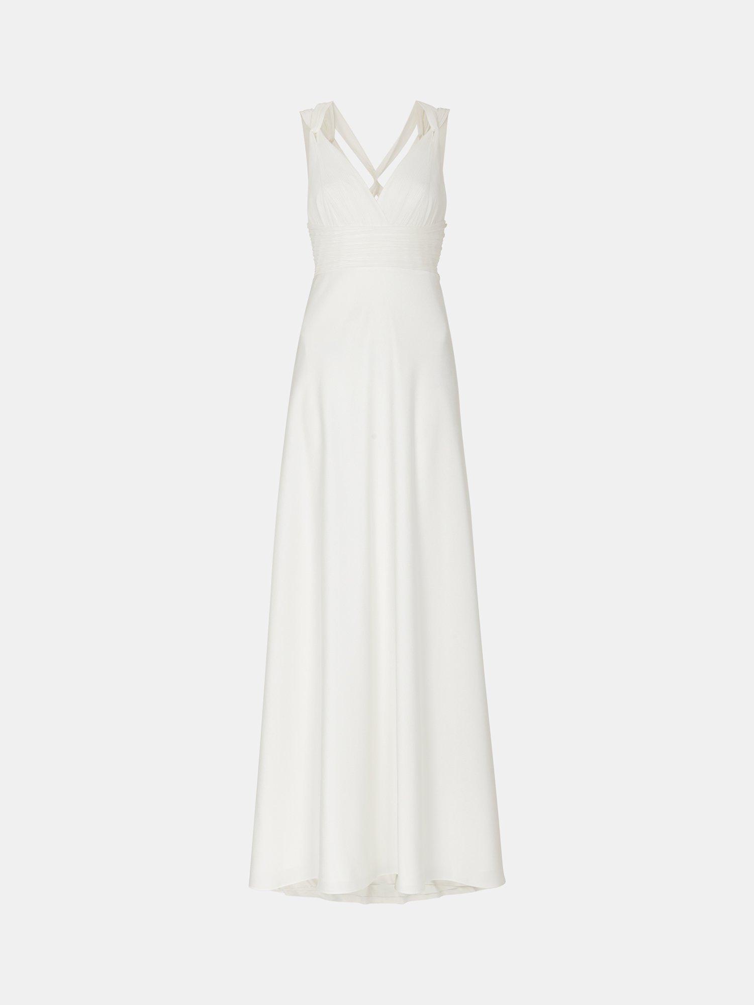 Product image 6 of 6, which shows Whistles Nicole Wedding Dress, Ivory, 14
