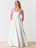 Whistles Lettie Wedding Dress, Ivory